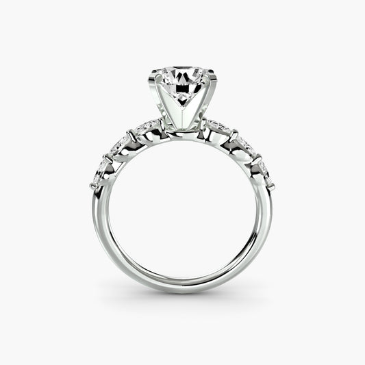Rose Solitaire Engagement Ring