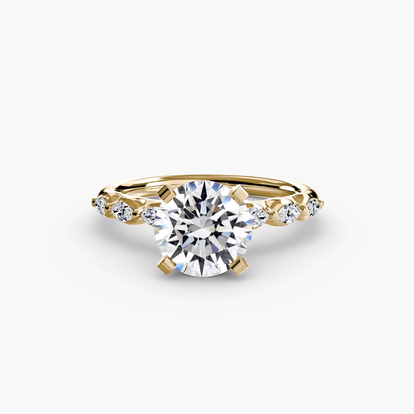 Rose Solitaire Engagement Ring