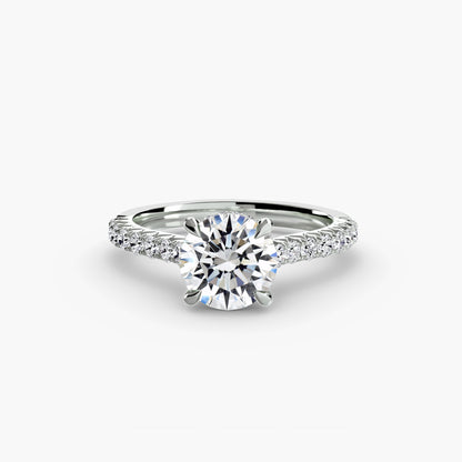 Sienna Solitaire with Pavé Sides