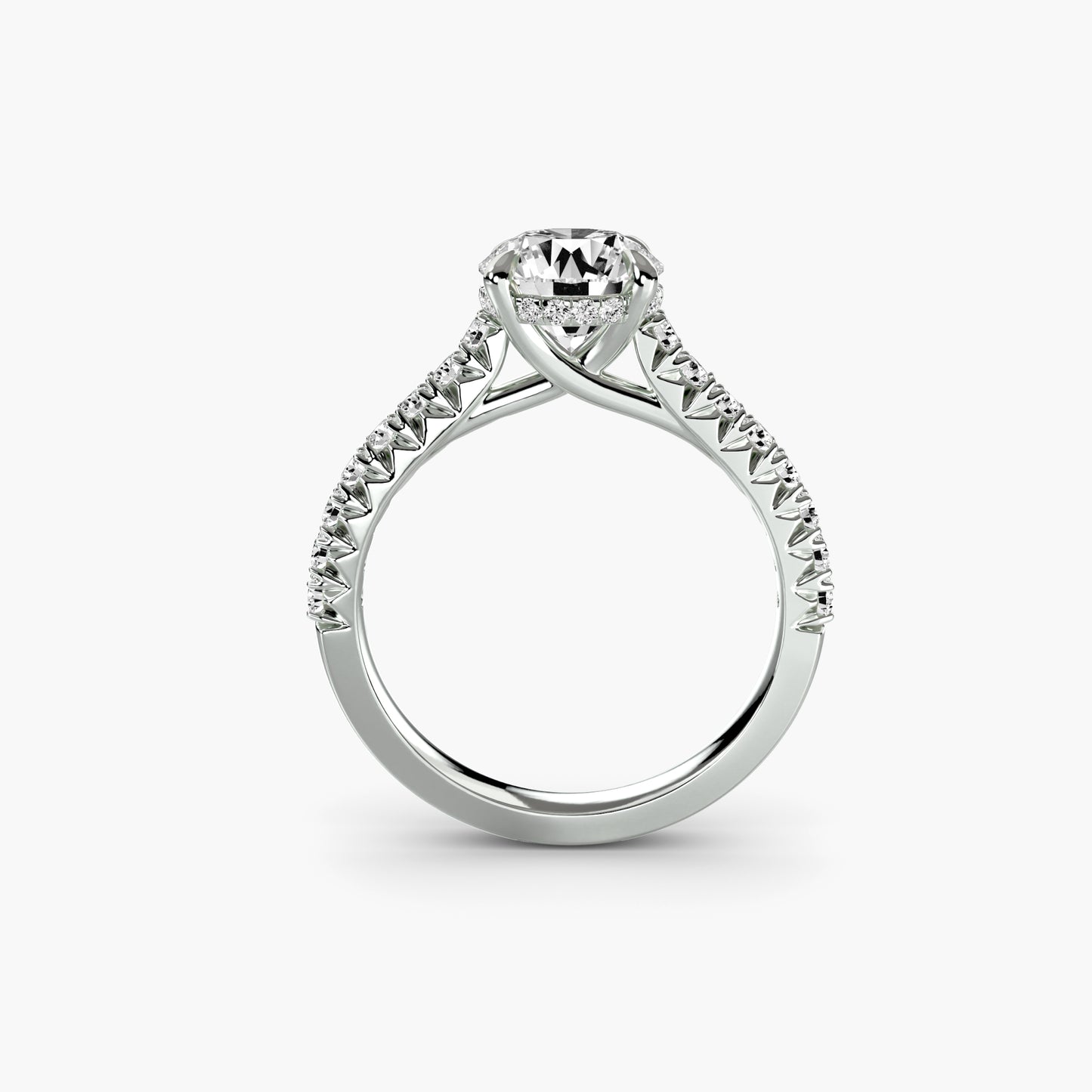 Sienna Solitaire with Pavé Sides