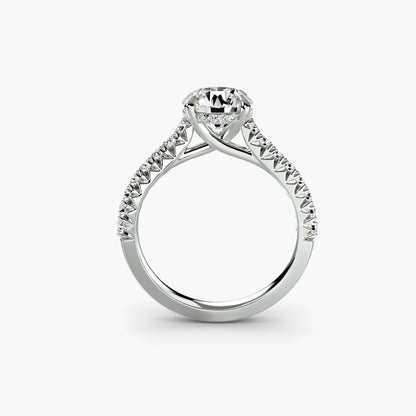 Sienna Solitaire with Pavé Sides