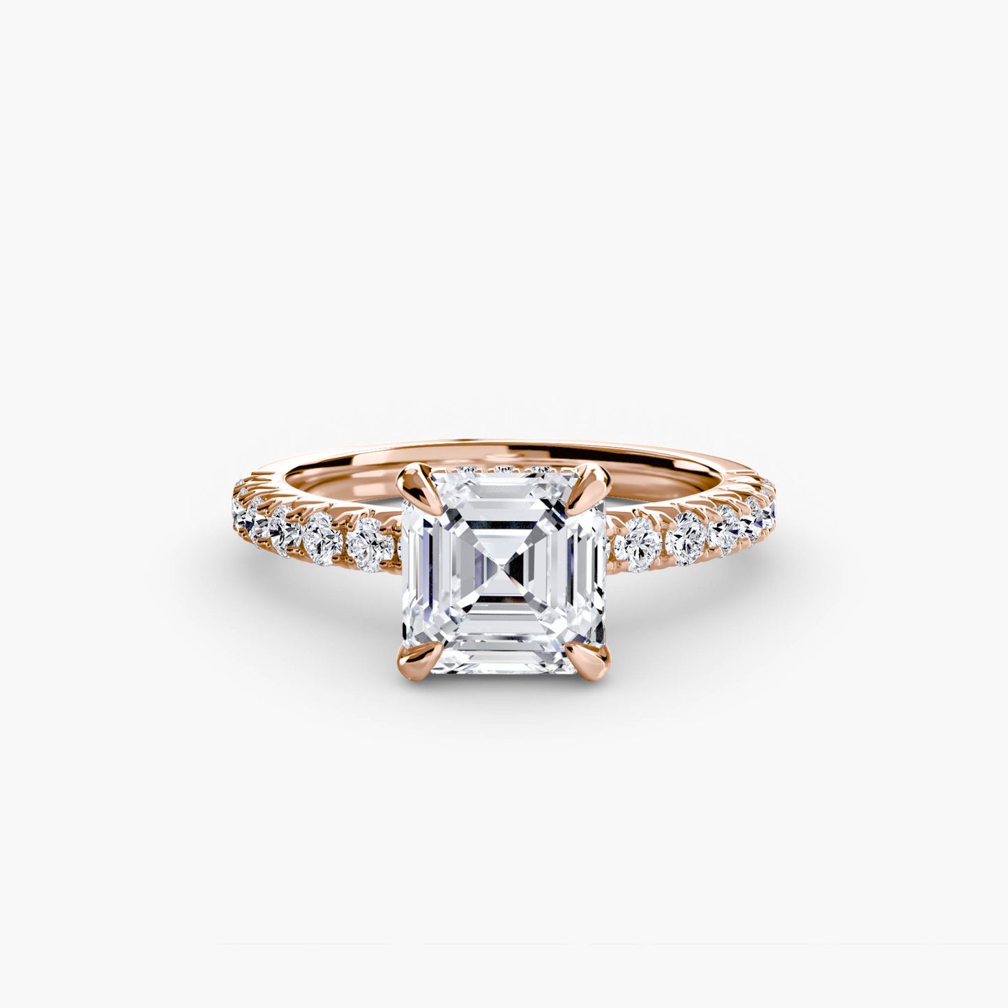 Madeline Solitaire with Pavé Sides