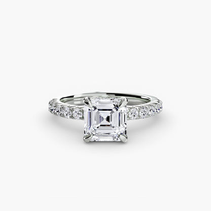 Madeline Solitaire with Pavé Sides