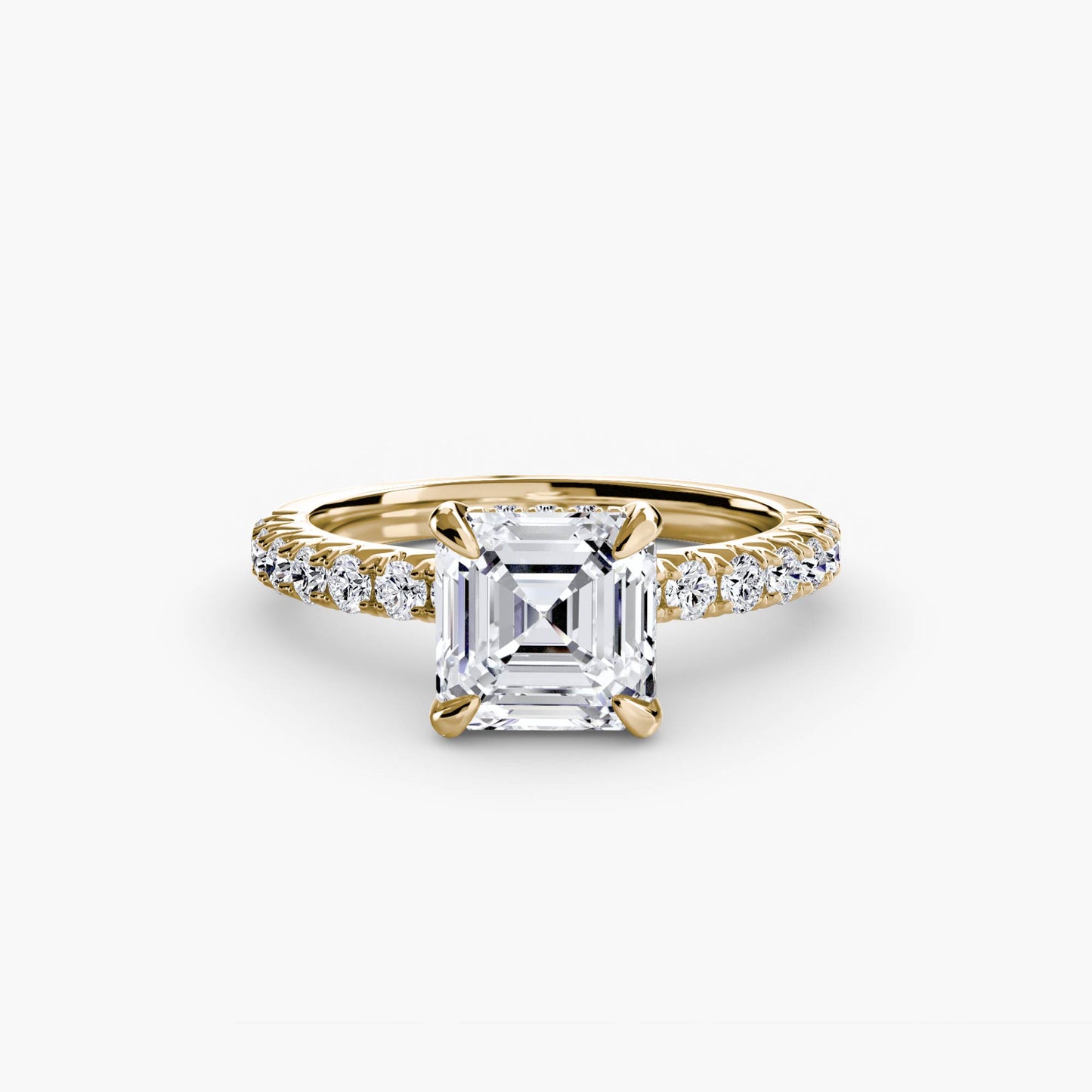 Madeline Solitaire with Pavé Sides
