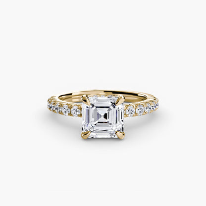 Madeline Solitaire with Pavé Sides