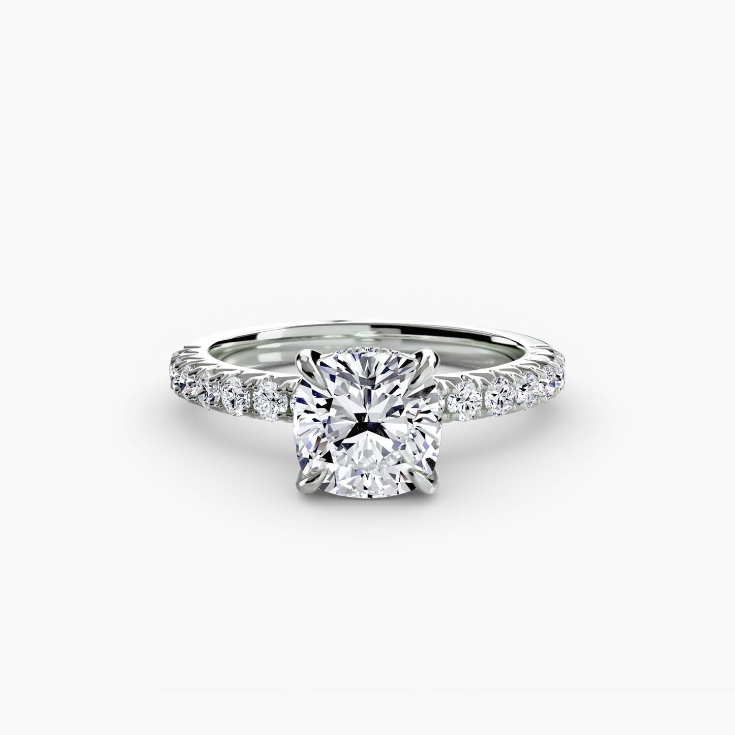 Madeline Solitaire with Pavé Sides