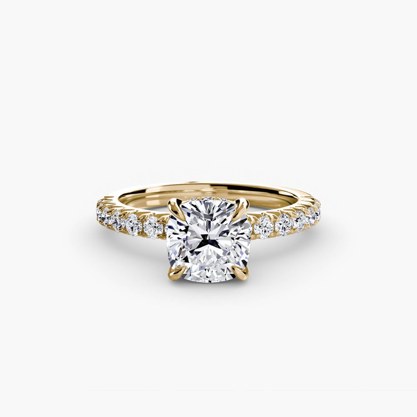 Madeline Solitaire with Pavé Sides