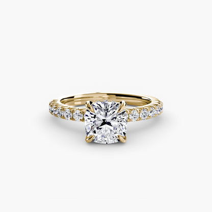 Madeline Solitaire with Pavé Sides