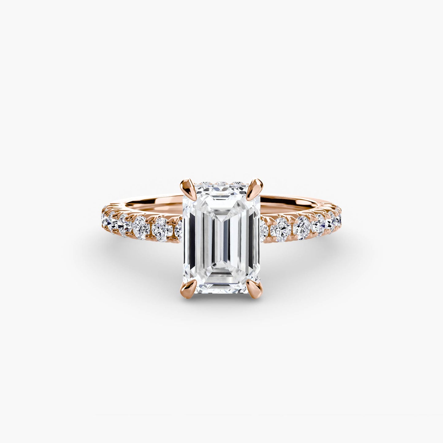 Madeline Solitaire with Pavé Sides