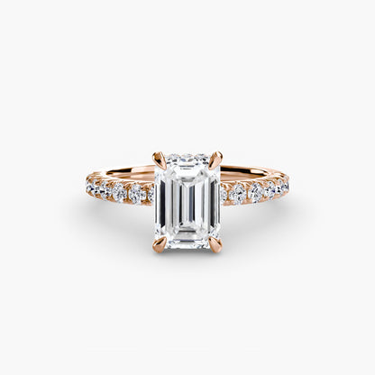 Madeline Solitaire with Pavé Sides