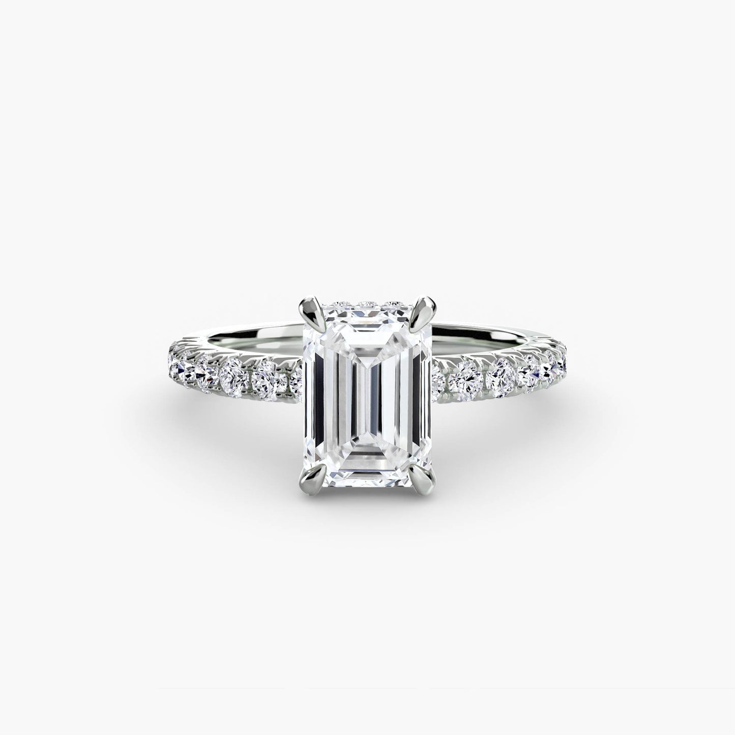 Madeline Solitaire with Pavé Sides
