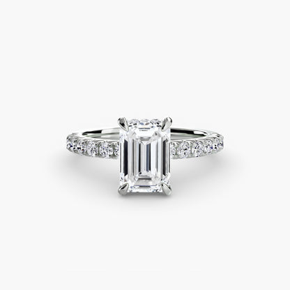Madeline Solitaire with Pavé Sides
