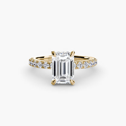 Madeline Solitaire with Pavé Sides