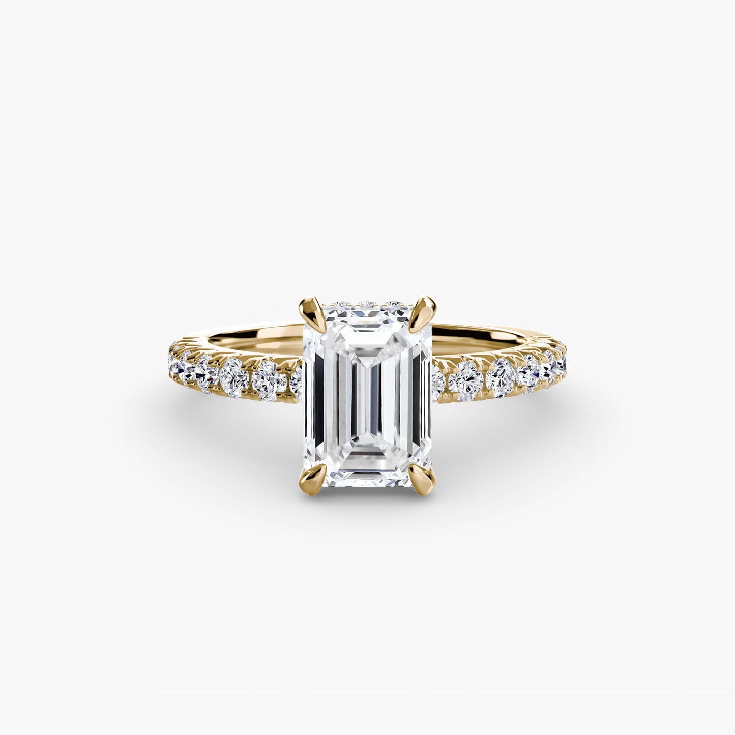 Madeline Solitaire with Pavé Sides