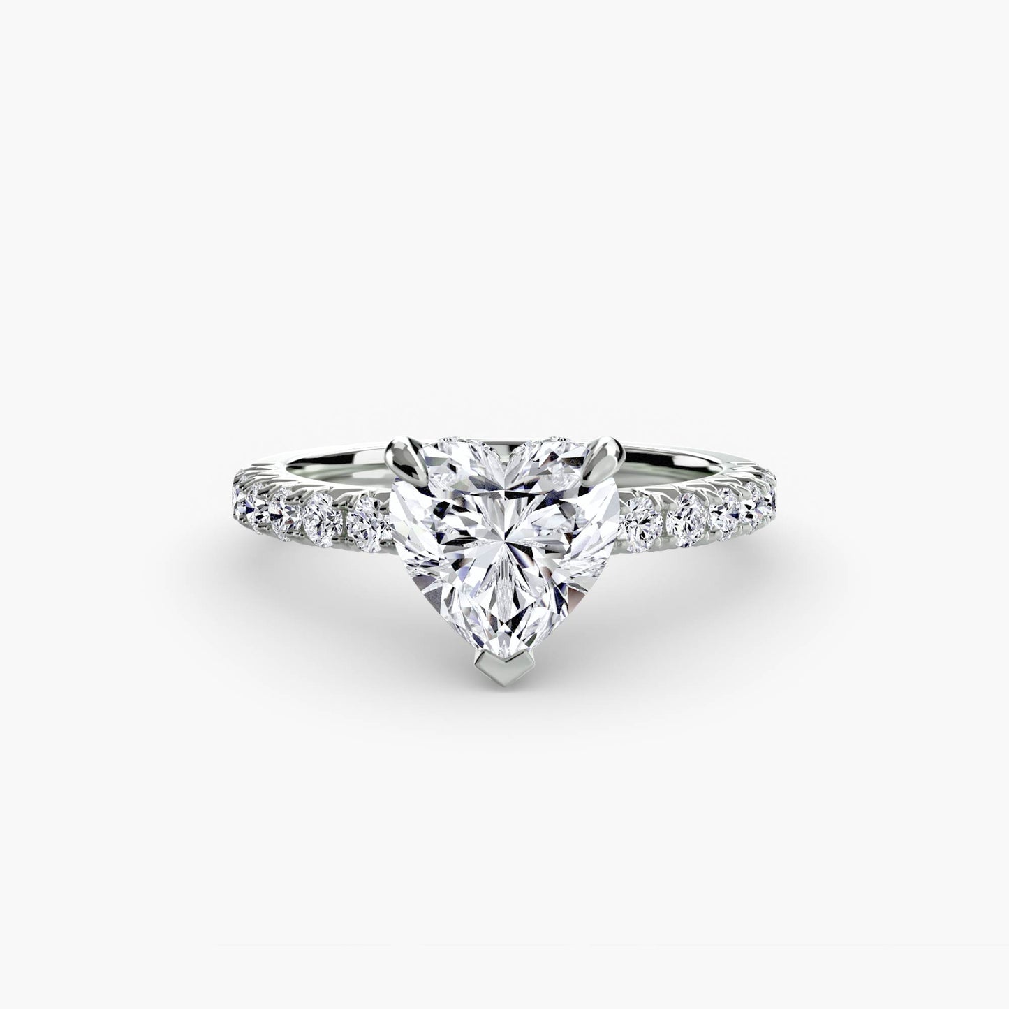 Madeline Solitaire with Pavé Sides