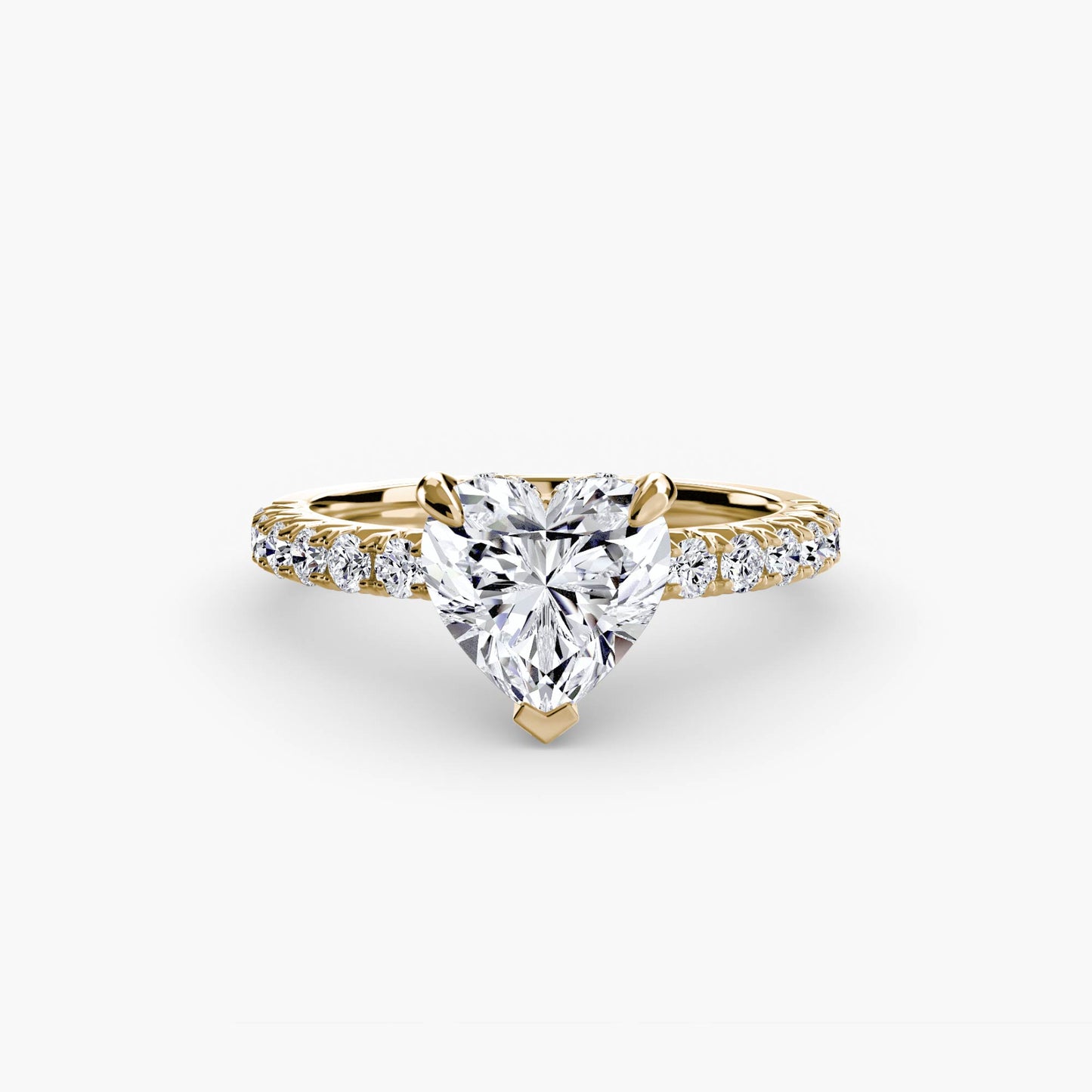 Madeline Solitaire with Pavé Sides