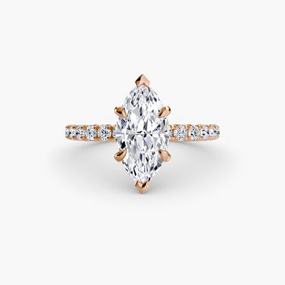 Madeline Solitaire with Pavé Sides