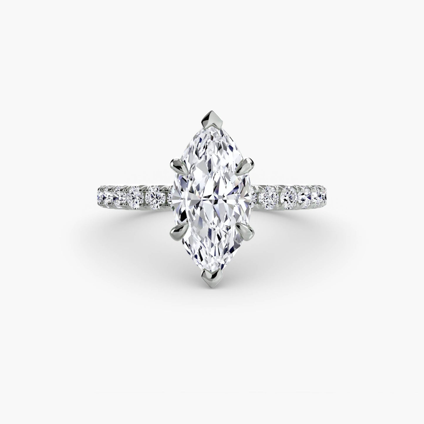 Madeline Solitaire with Pavé Sides