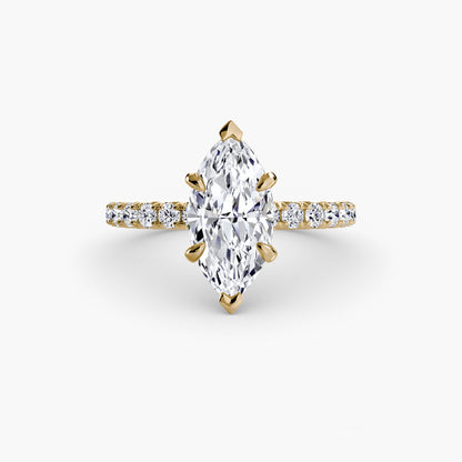 Madeline Solitaire with Pavé Sides