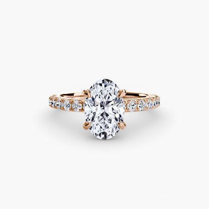 Madeline Solitaire with Pavé Sides