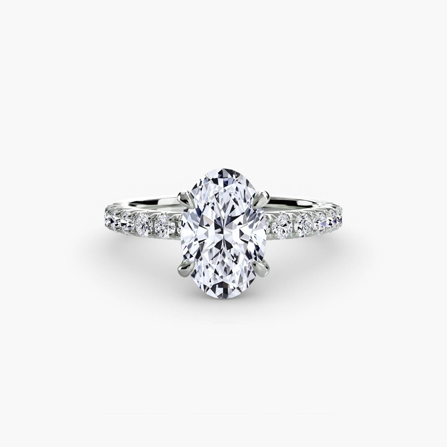 Madeline Solitaire with Pavé Sides