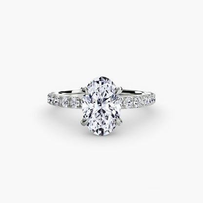 Madeline Solitaire with Pavé Sides