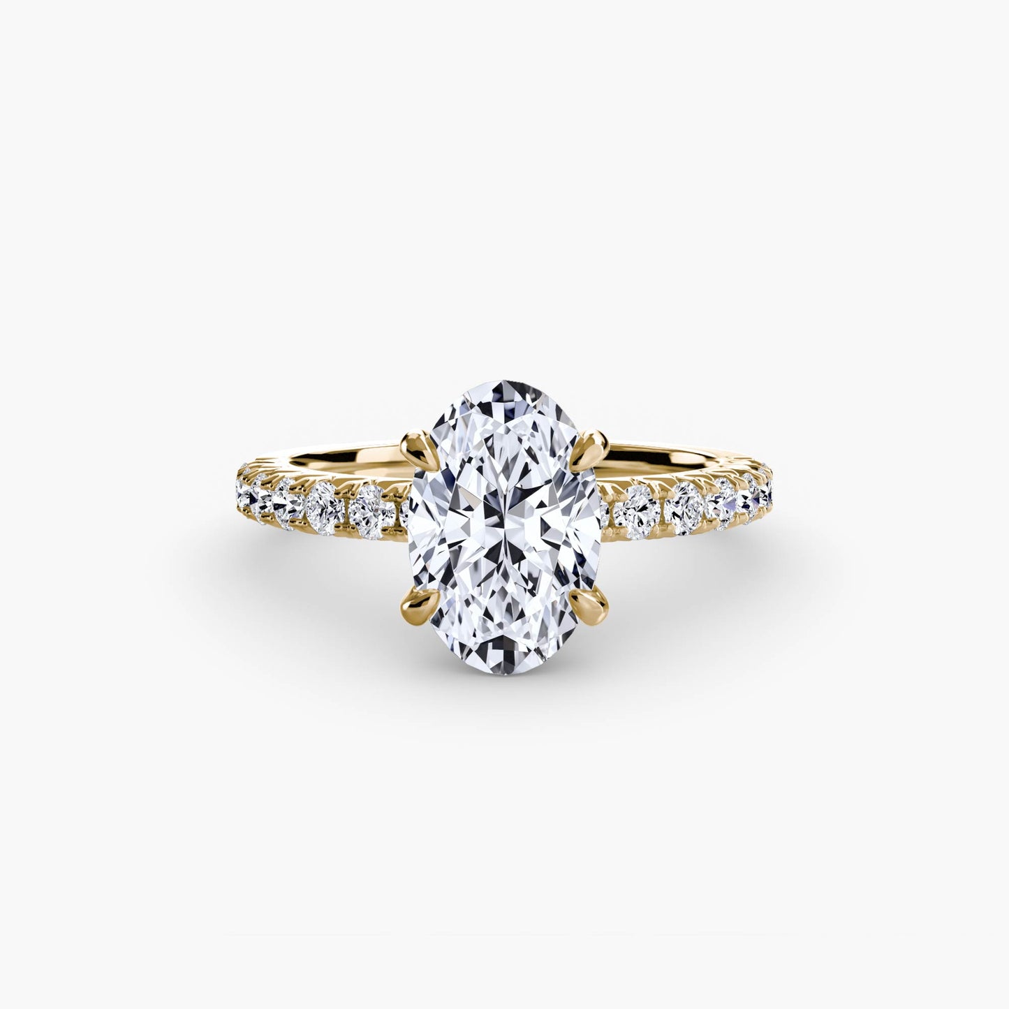 Madeline Solitaire with Pavé Sides