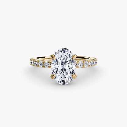 Madeline Solitaire with Pavé Sides