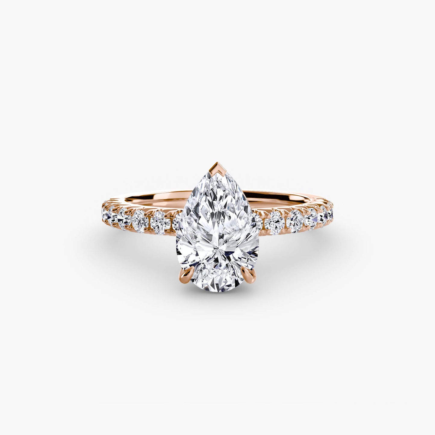 Madeline Solitaire with Pavé Sides