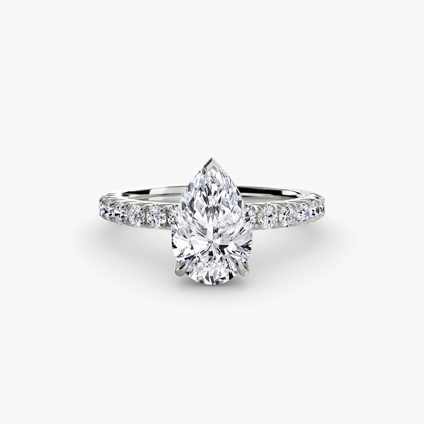 Madeline Solitaire with Pavé Sides
