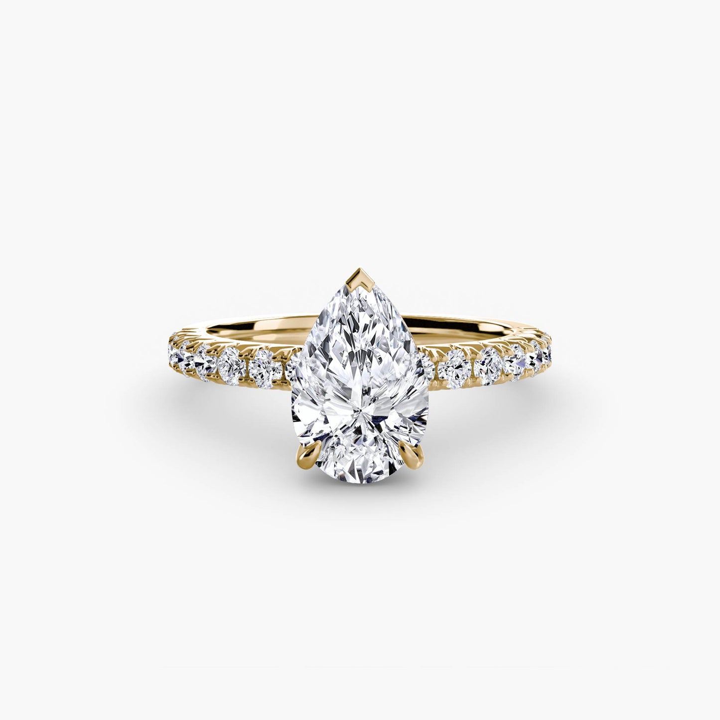 Madeline Solitaire with Pavé Sides