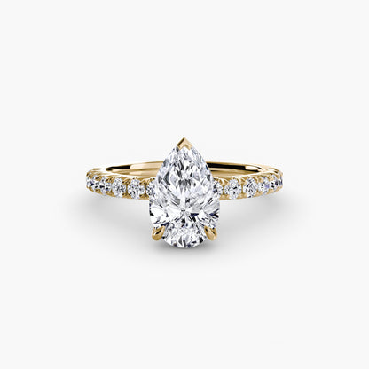 Madeline Solitaire with Pavé Sides