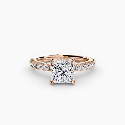 Madeline Solitaire with Pavé Sides