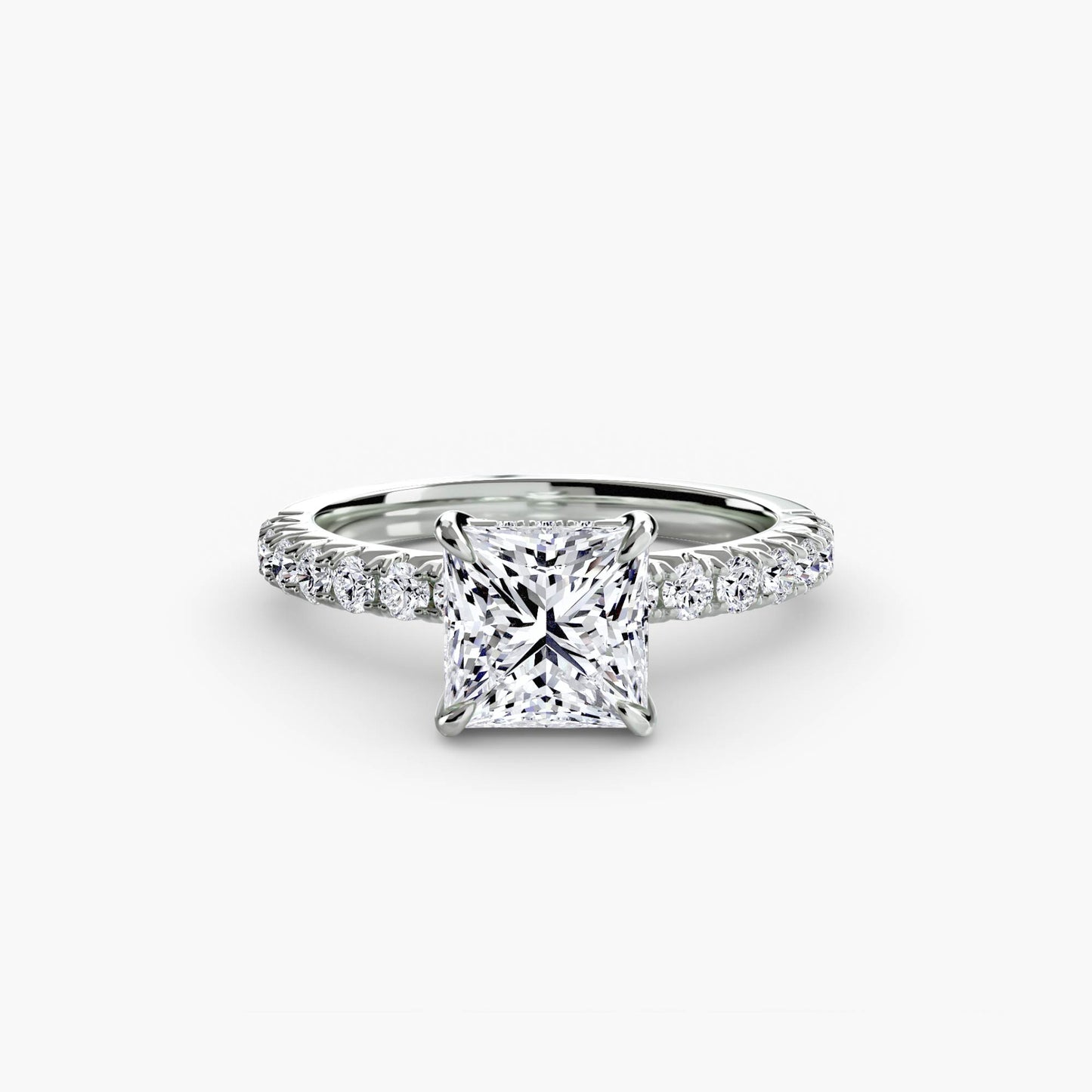 Madeline Solitaire with Pavé Sides