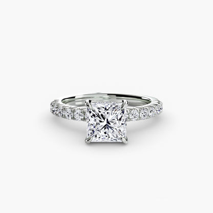 Madeline Solitaire with Pavé Sides