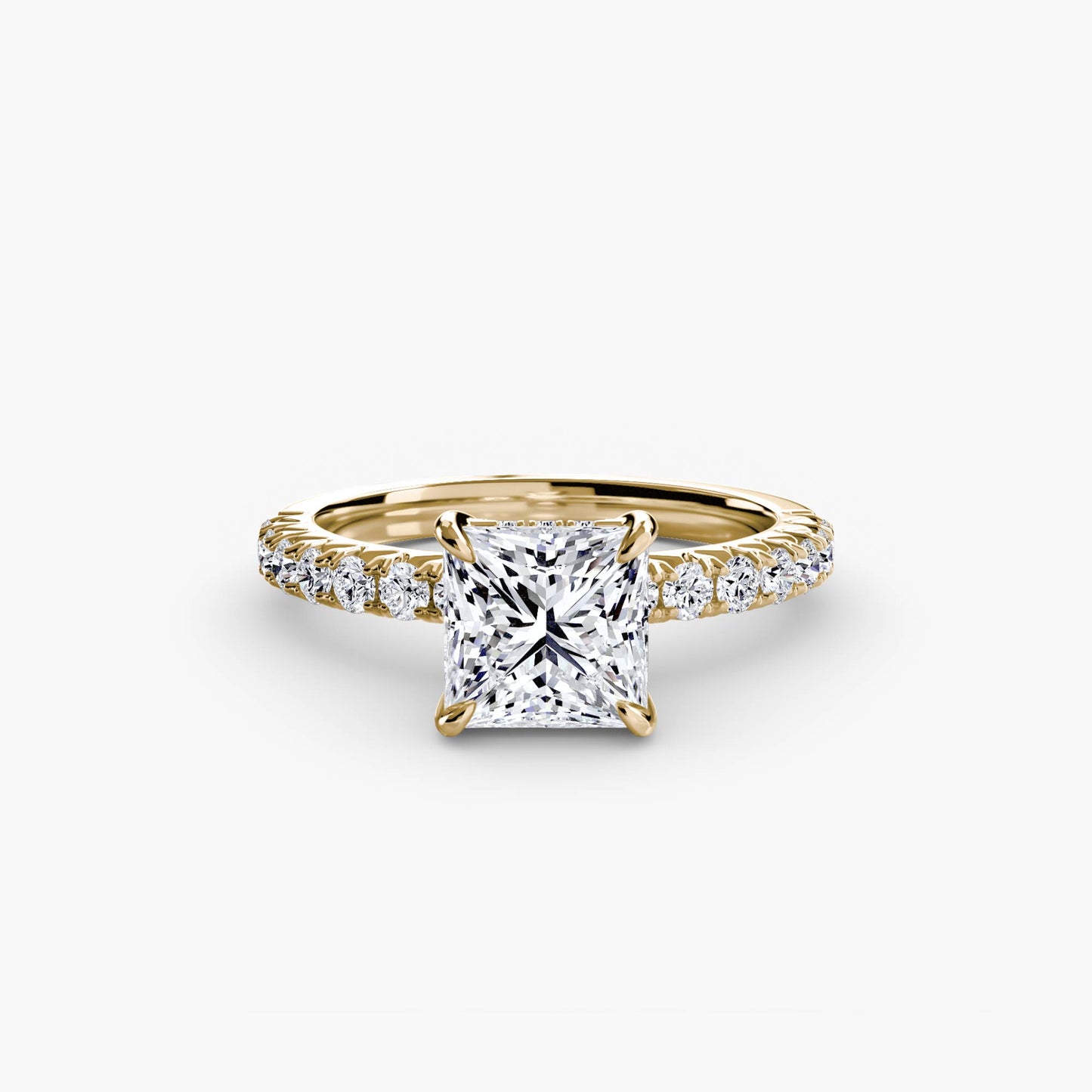 Madeline Solitaire with Pavé Sides