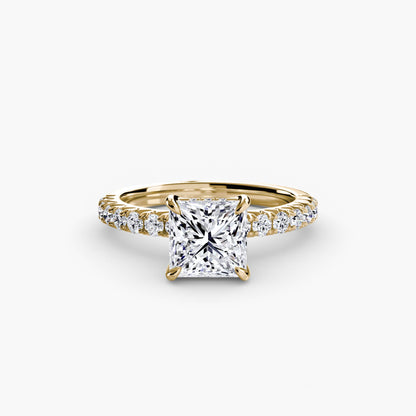Madeline Solitaire with Pavé Sides