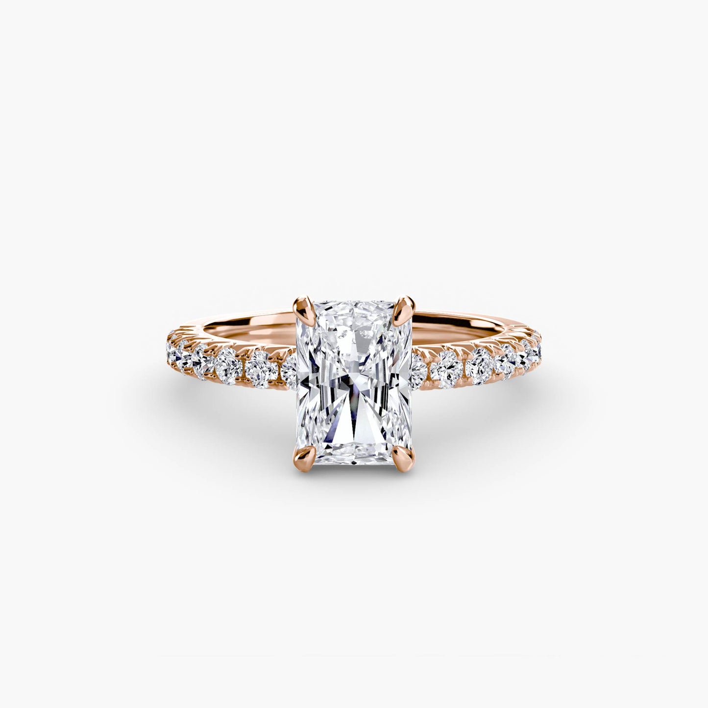 Madeline Solitaire with Pavé Sides