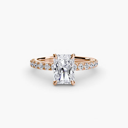Madeline Solitaire with Pavé Sides