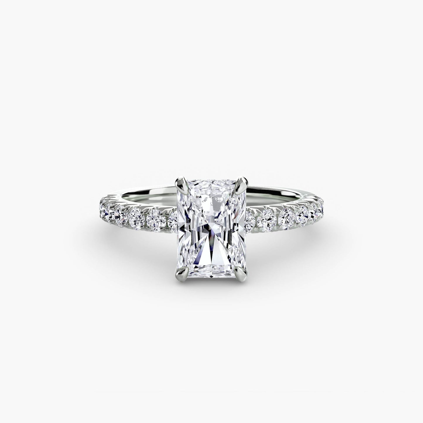 Madeline Solitaire with Pavé Sides