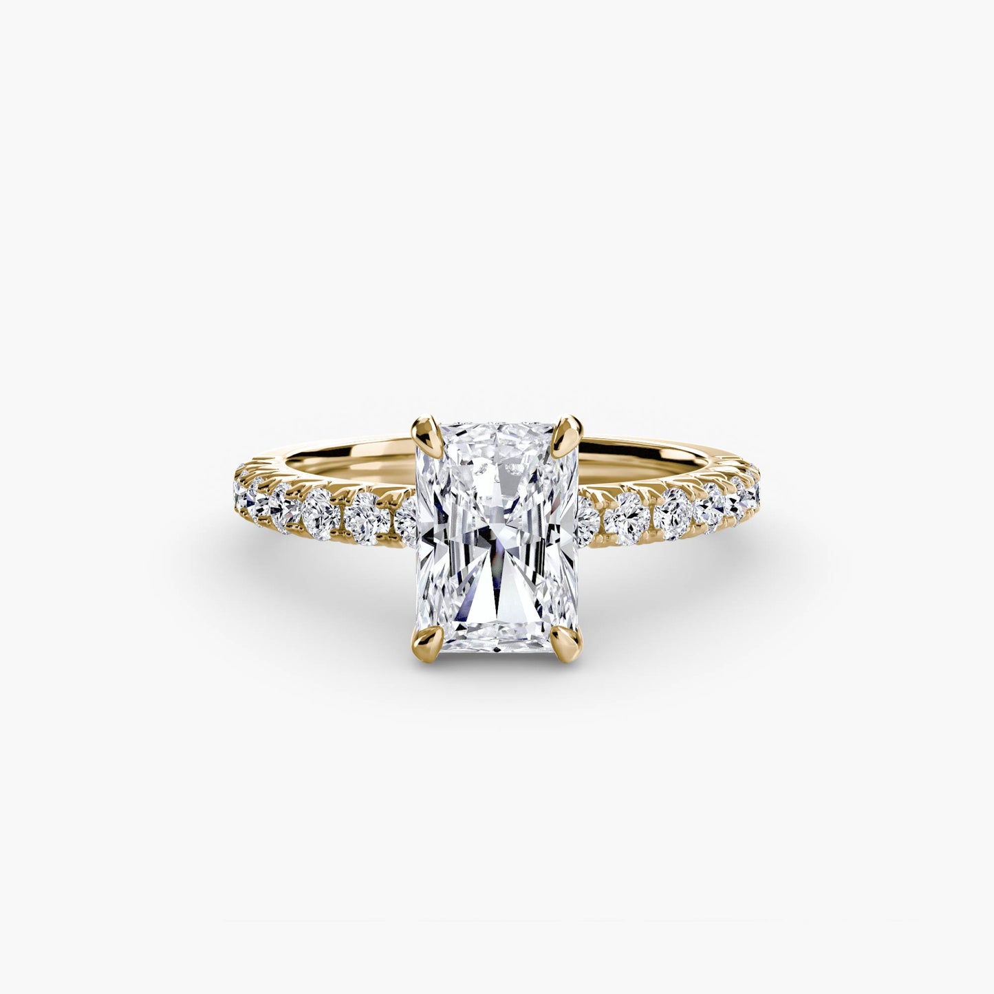 Madeline Solitaire with Pavé Sides