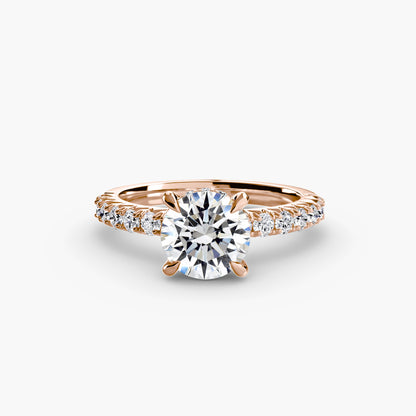 Madeline Solitaire with Pavé Sides