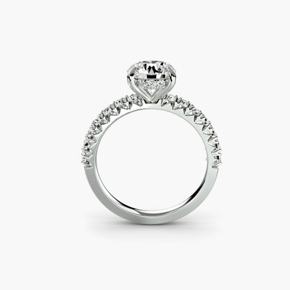 Madeline Solitaire with Pavé Sides
