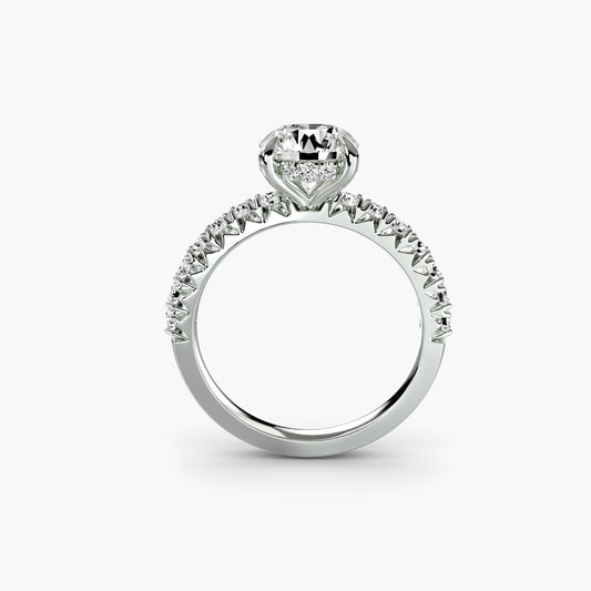 Madeline Solitaire with Pavé Sides