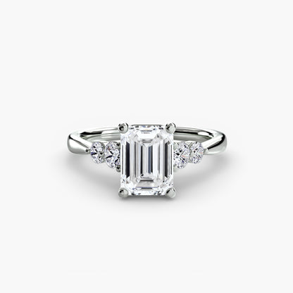 Hope Solitaire Ring with Shoulder Accents