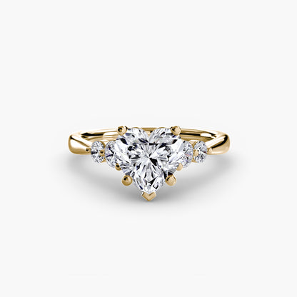 Hope Solitaire Ring with Shoulder Accents
