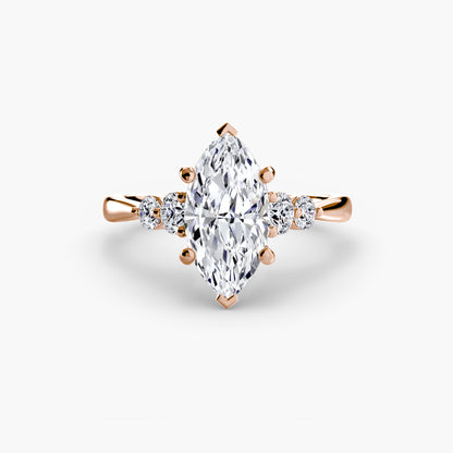 Hope Solitaire Ring with Shoulder Accents