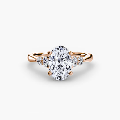 Hope Solitaire Ring with Shoulder Accents