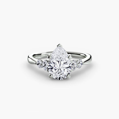 Hope Solitaire Ring with Shoulder Accents