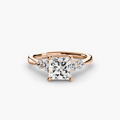 Hope Solitaire Ring with Shoulder Accents